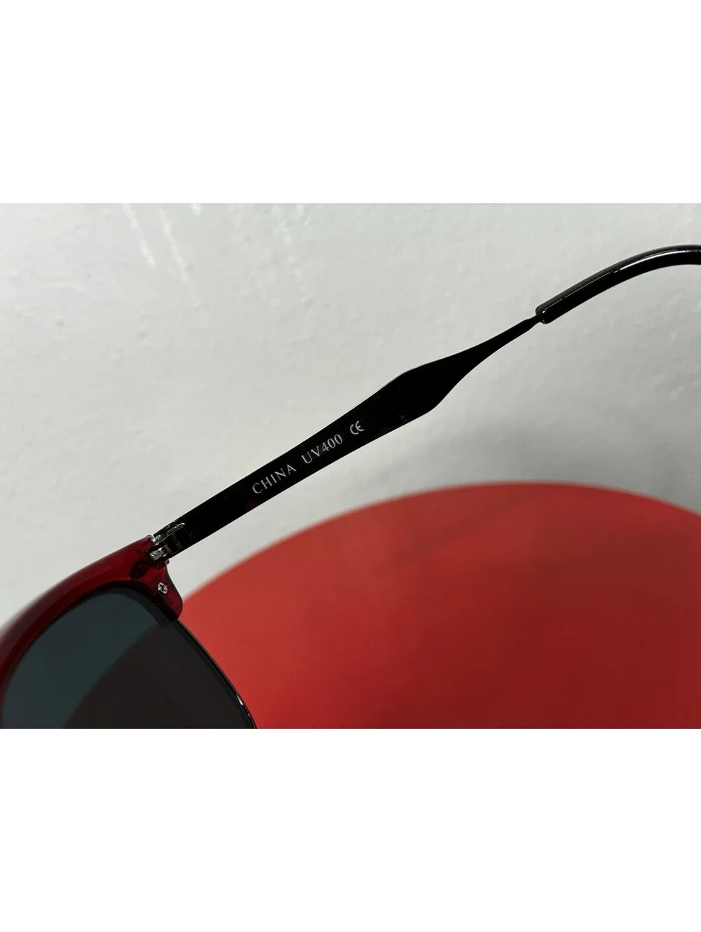 Sky Eyewear Clubmaster Men’s Sunglasses Red Metallic Frame Mirrored UV400 Retro